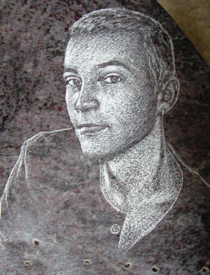 portrait-bild eines jungen mannes